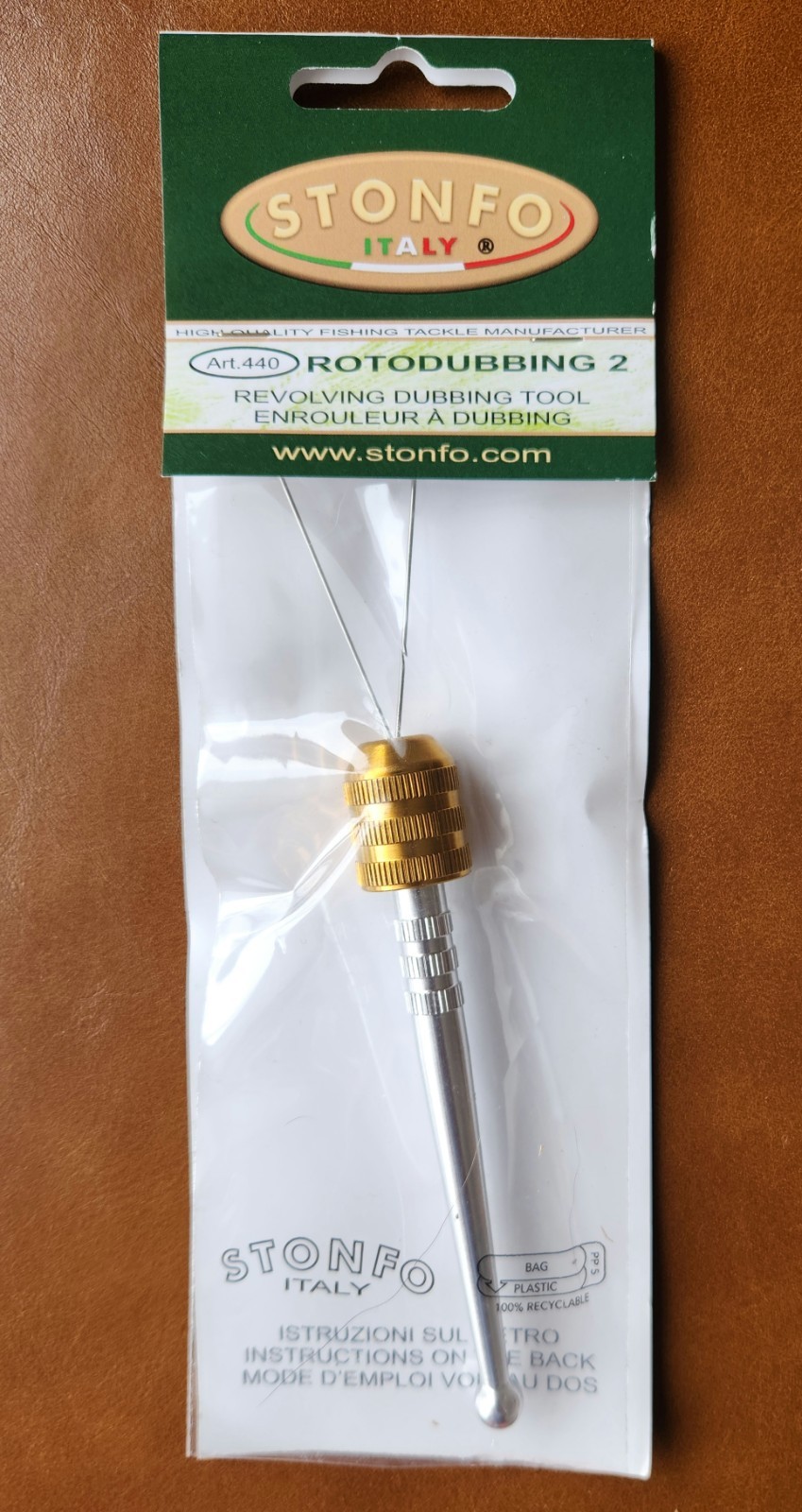 NEW Stonfo Rotodubbing2, Fly Tying Dubbing Twisting-Brush Tool (Catalog# 440)