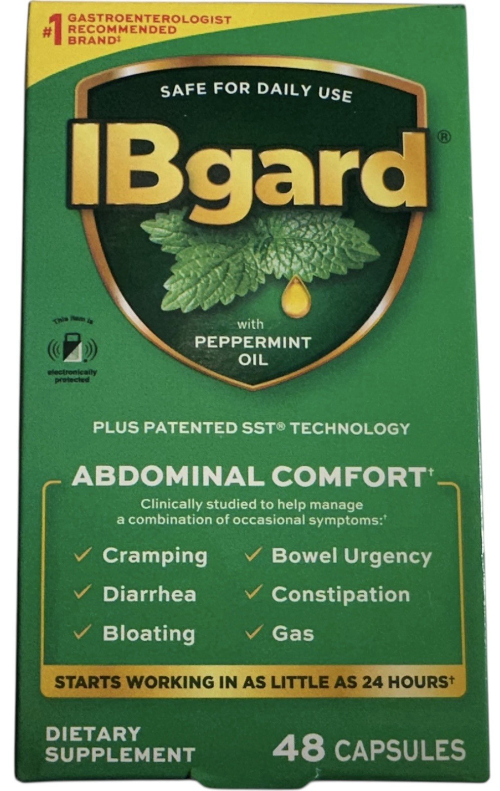 IBgard for Irritable Bowel Syndrome 48 Capsules Expires 11/2027+ Sealed New!