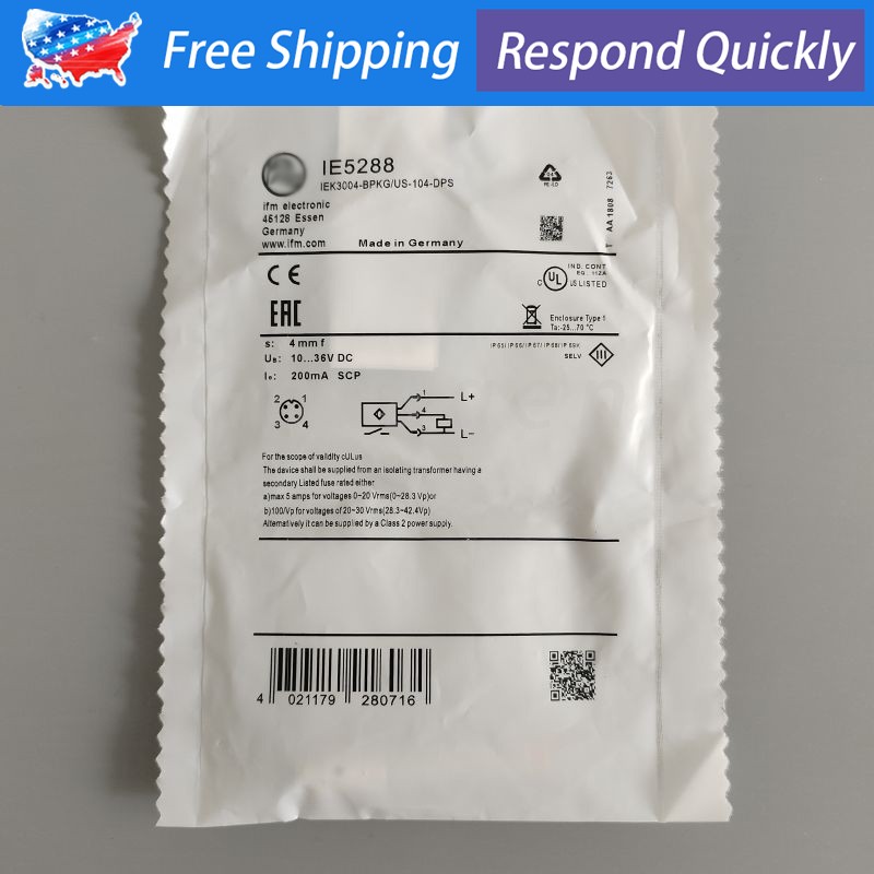 For IFM IE5288 Proximity Switch Sensor New One Free Shipping