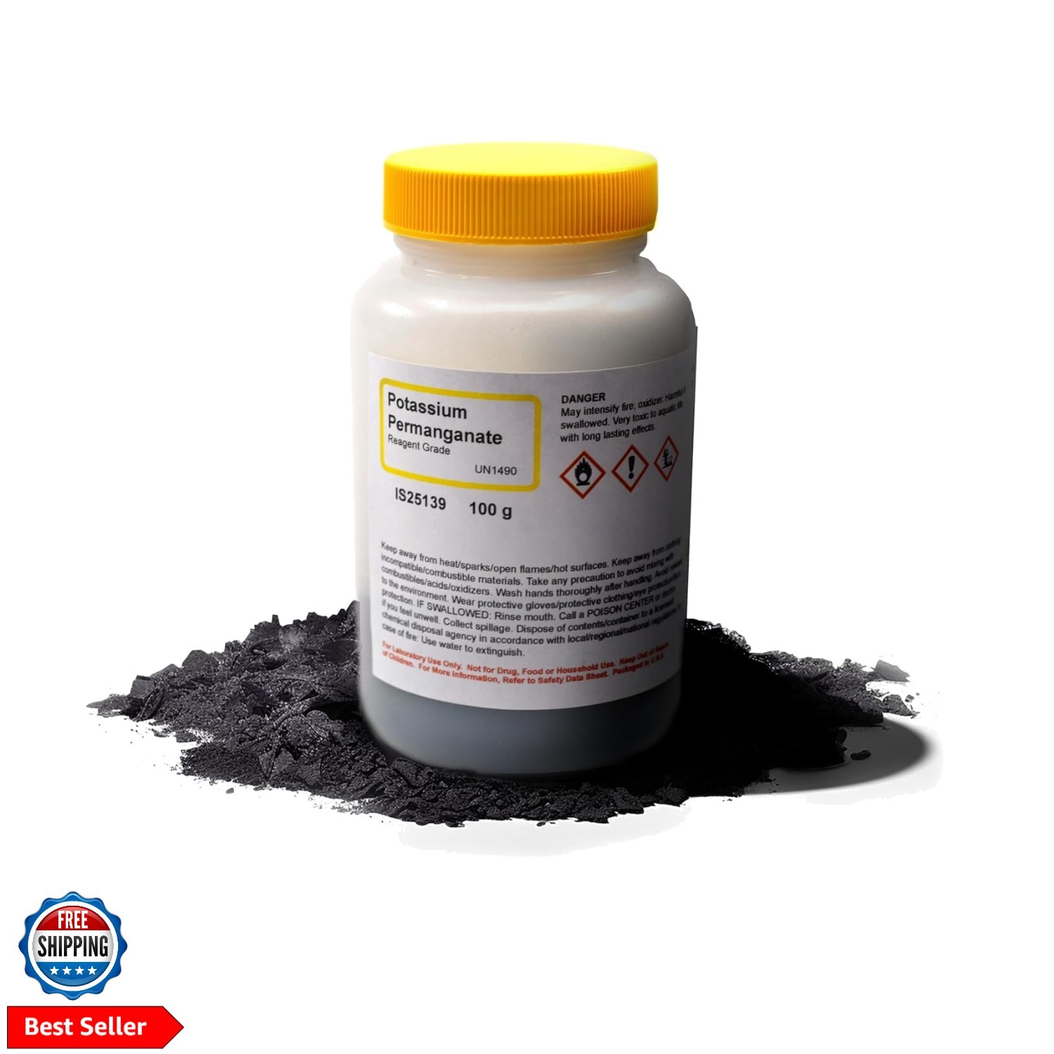 Potassium Permanganate, 100g - Reagent Grade - The Curated Chemical Collectio...