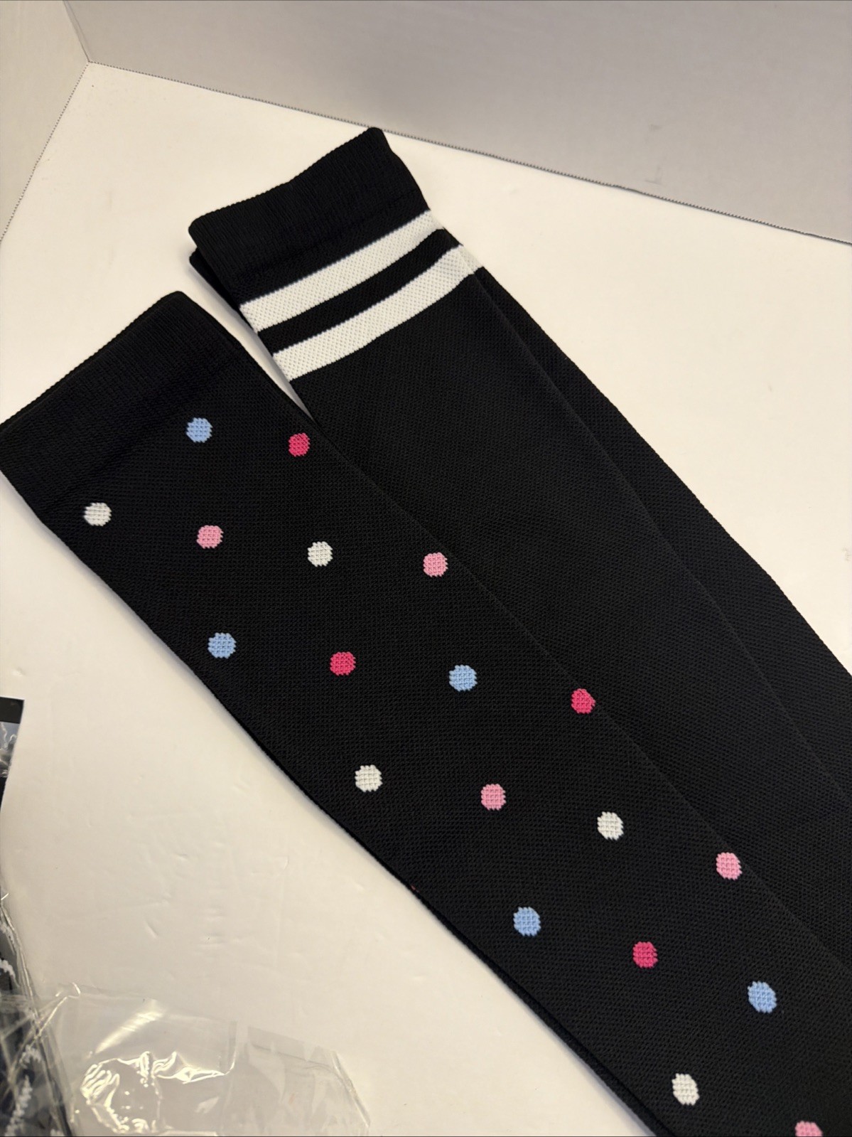 Women’s Compression Socks 2 Pair. Knee High. L/XL. Patterns. New.