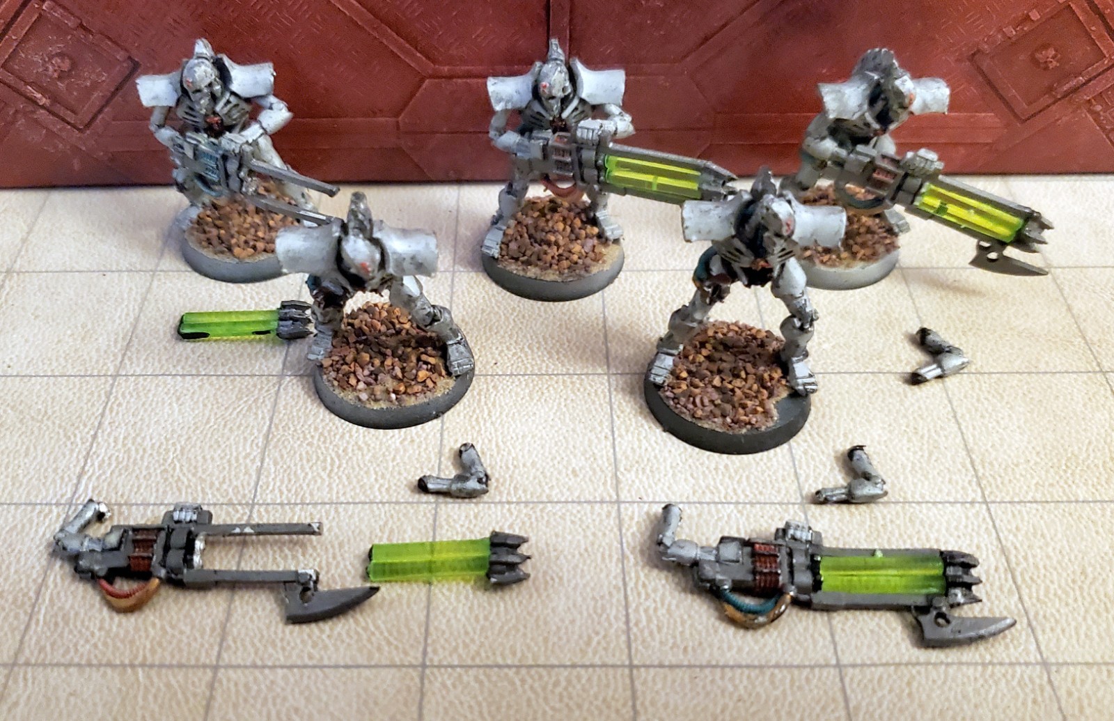 Warhammer 40k 5x 3rd Edition Necron Immortals Complete Metal
