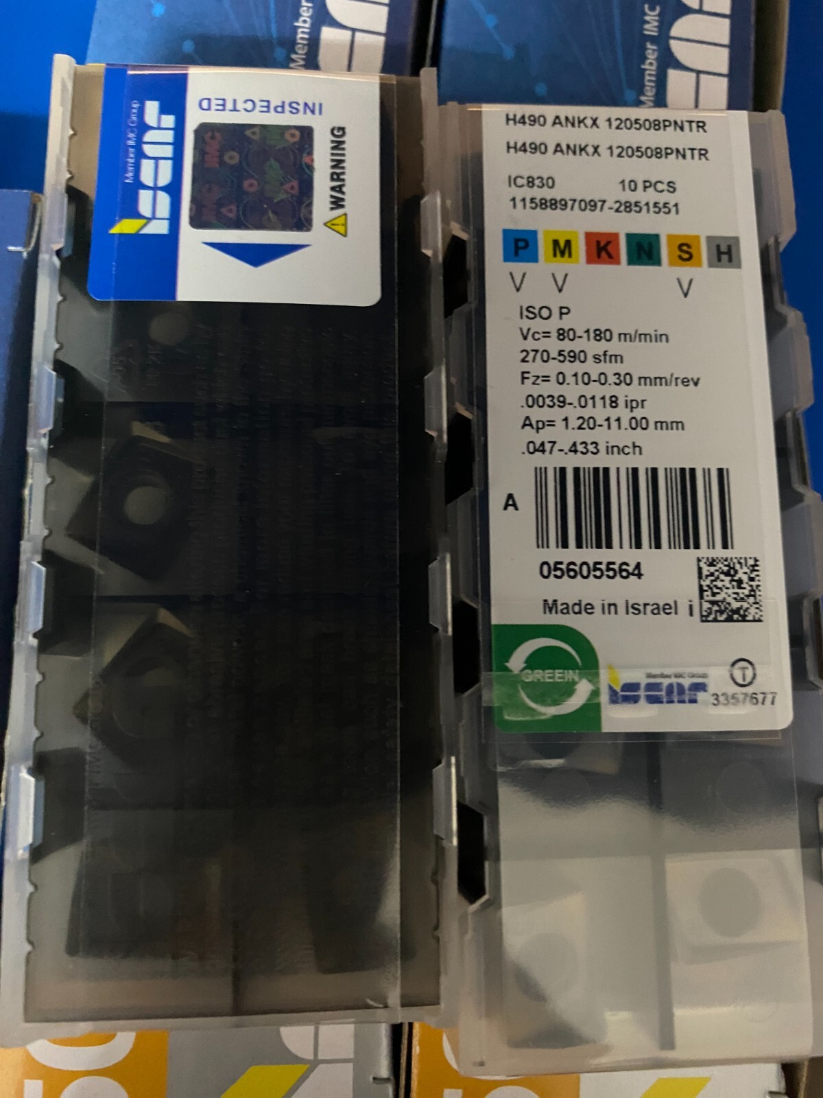 H490 ANKX120508PNTR IC830/ISCAR  10 PCS