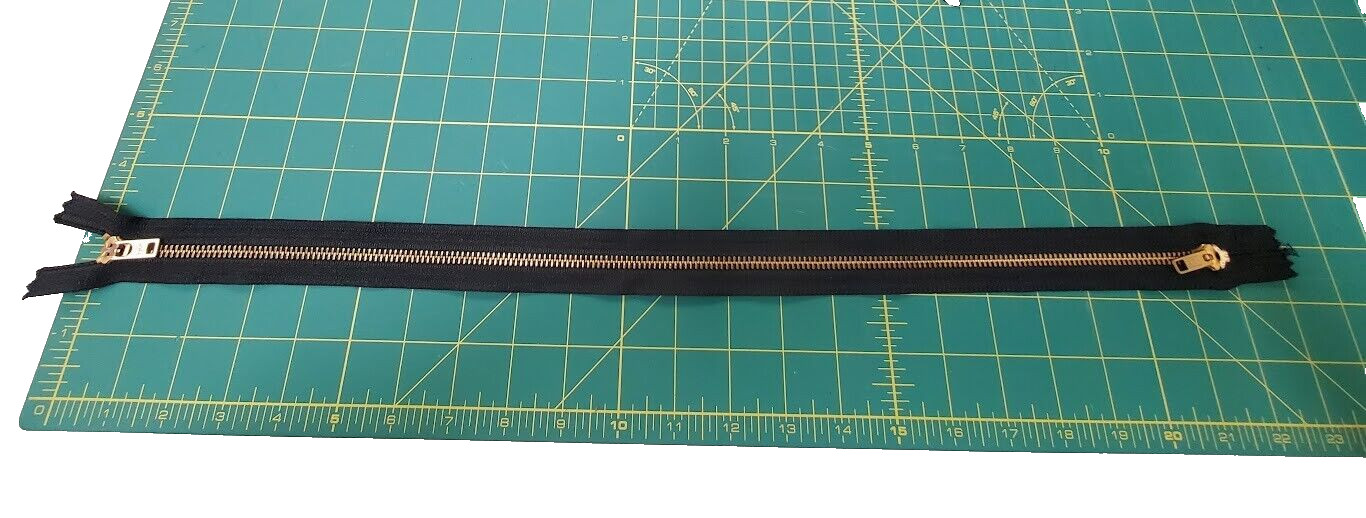 YKK #5Y Brass Two Way Separating 22" 2 Way Zipper