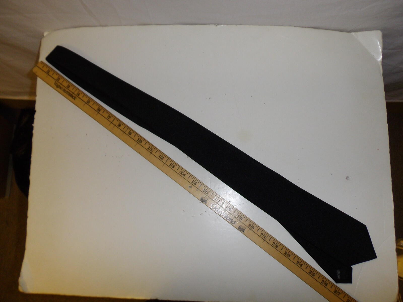 e4384  pre WW2-Vietnam US Army & Air Force Officer necktie tie Black USAAF PBT