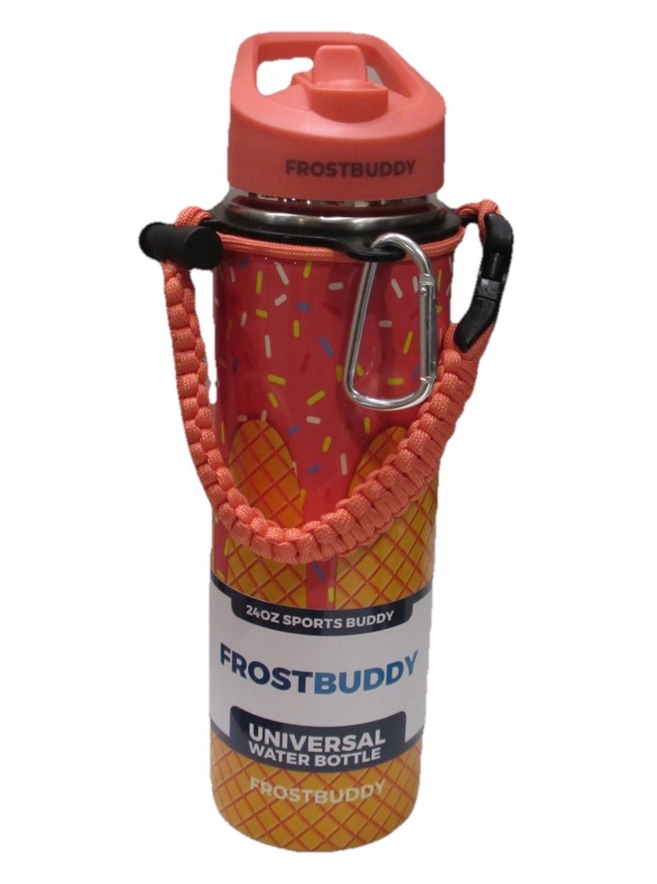 🍦NWT Frost Buddy Insulated Sports Universal Ice Cream Themed Water Bottle
