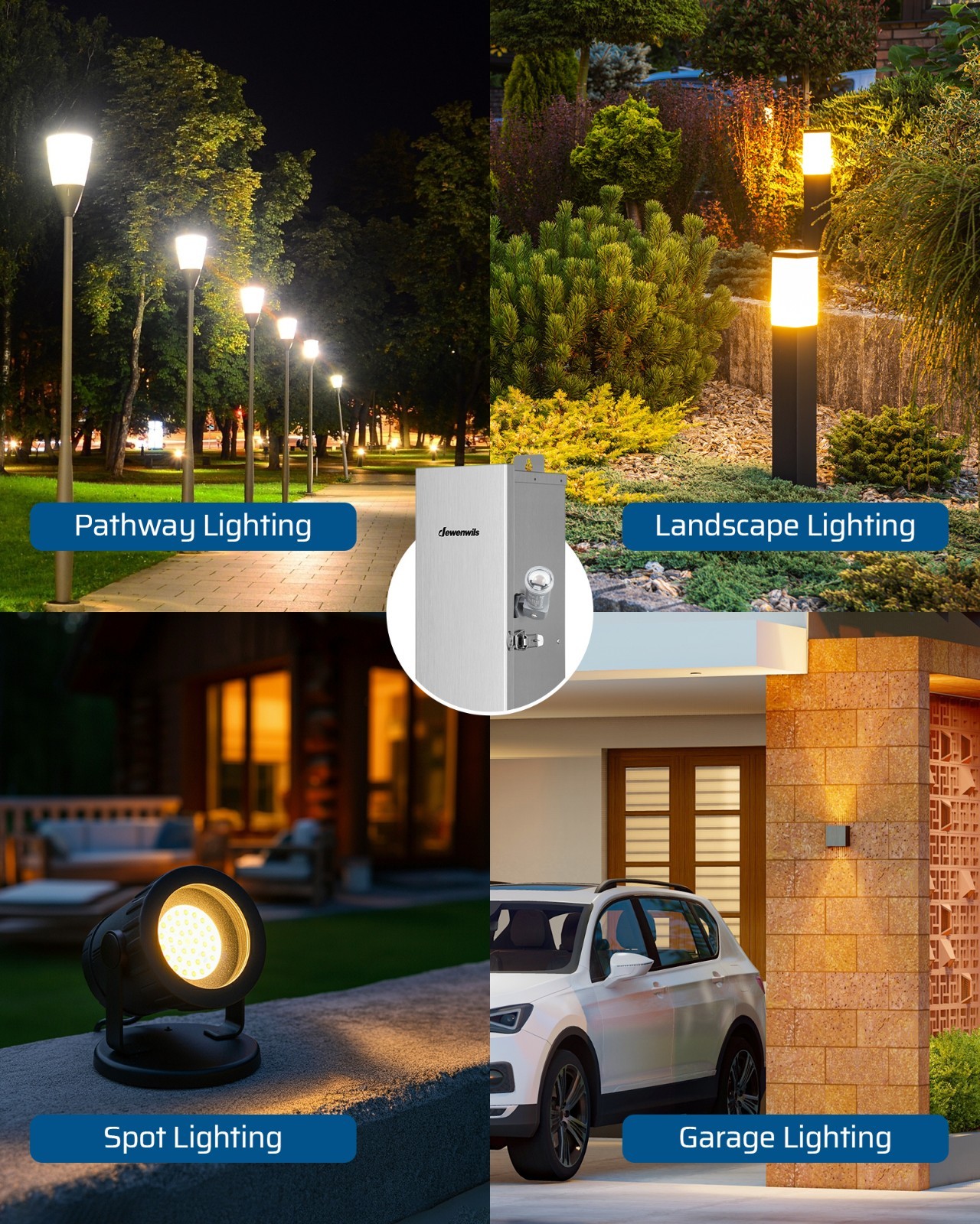 DEWENWILS Outdoor Light Sensor, Auto On/Off at Dusk/Dawn, Waterproof