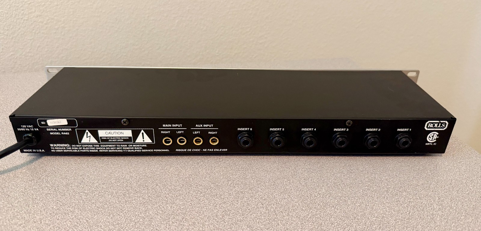 Rolls RA62 6‑Channel Headphone Amplifier