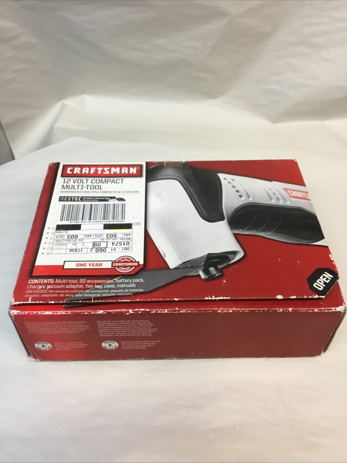 CRAFTSMAN NEXTEC Compact 12V Multi-Tool w/Quick Release Kit 917438 NEW