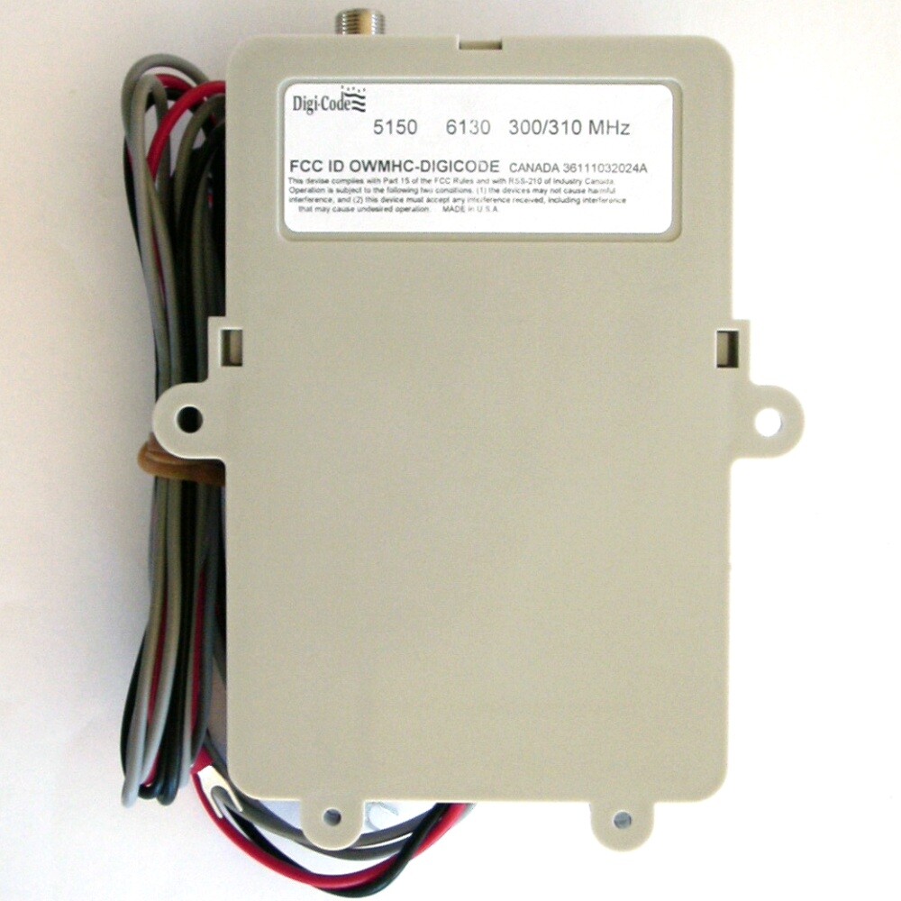 Digi-Code 5150 Gate Receiver Multi-Code 109950 Compatible 12/24 Volt 300/310 MHz