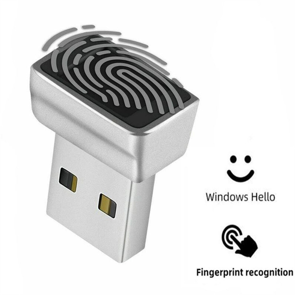 Portable USB Fingerprint Reader Module For Windows 7/8/8.1/10/11 Side Unlock e