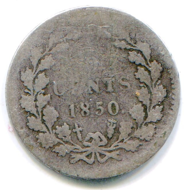Netherlands 5 Cents 1850 dot KM-91   lotmar4970