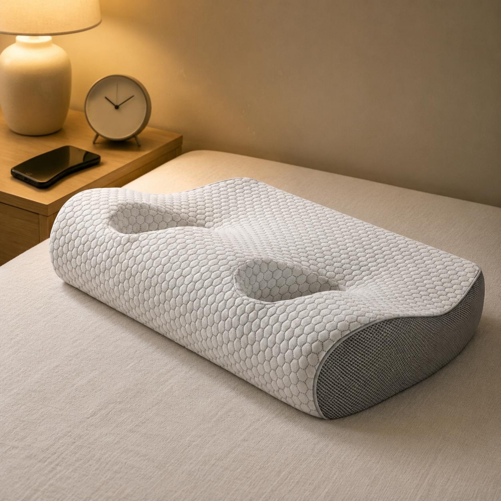 Aural Hole Pillow Slow Recovery Bedding Headphone Compatible