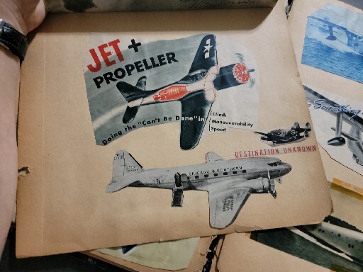 SCRAP BOOK AVIATION VINTAGE