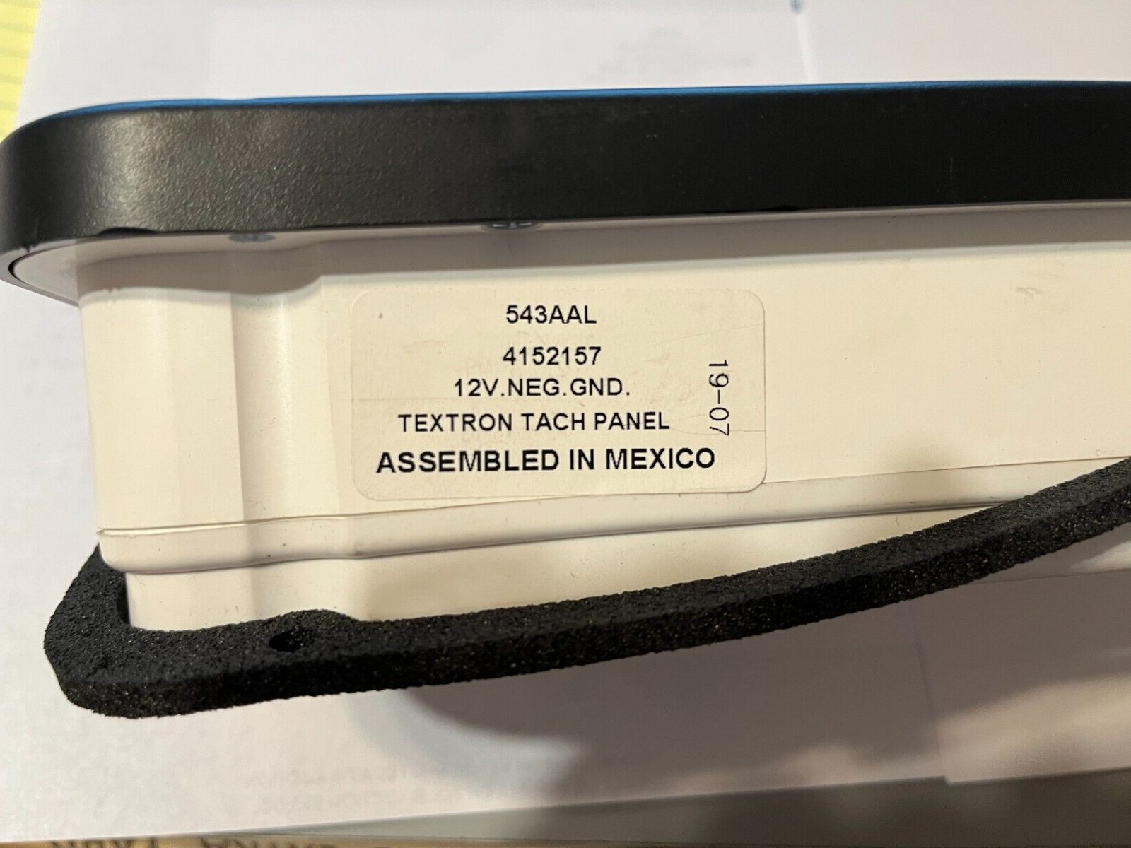 Textron Cushman 4152157 Tachometer Panel 12V NEG GND 543AAL