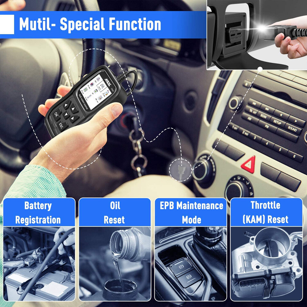 ANCEL FD500 for Ford Car All System OBD2 Scanner Diagnostic Tool EPB & Oil Reset