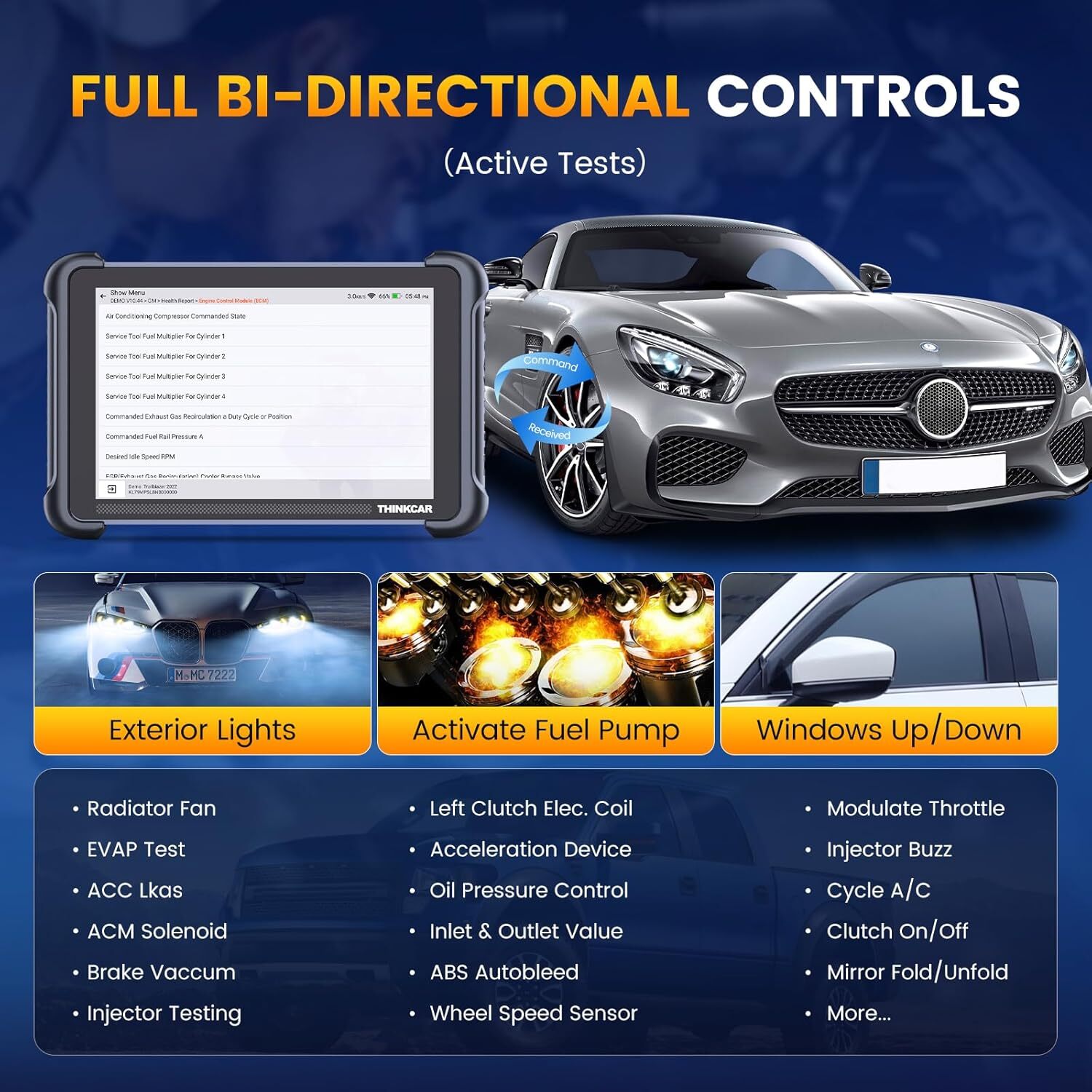 ThinkScan 689BT All Keys Lost Programming Tool TPMS Scanner CANFD &DOIP 35+Reset