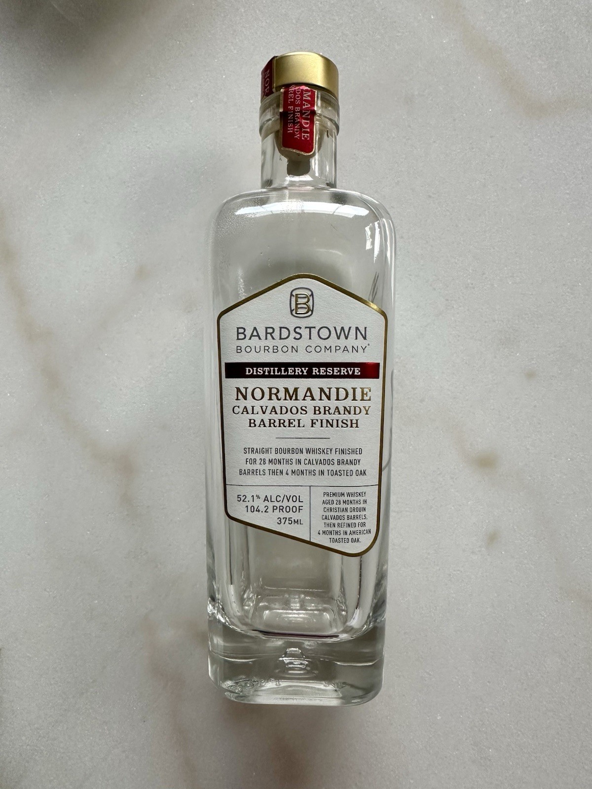 Normandie Bardstown Bourbon Company Steve Nally Autograph EMPTY Bottle Reserve