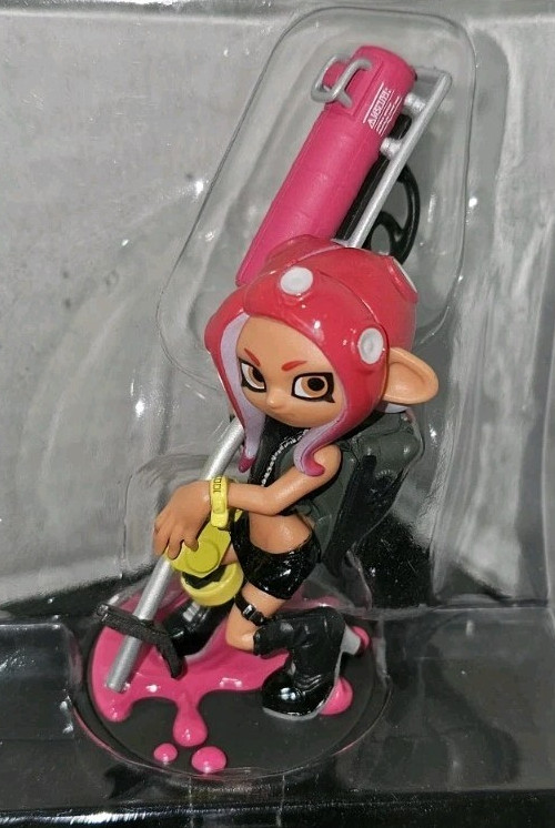 Pink Octoling Girl Amiibo Splatoon Nintendo Switch Figure Loose Please L@@K