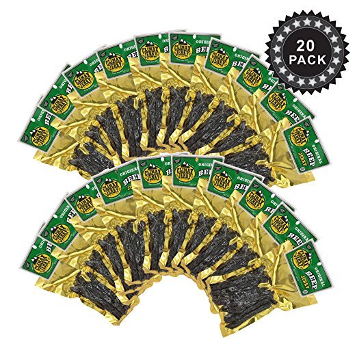 Climax Jerky BEST Premium Thin Cut 3.25 OZ. Original Beef Jerky - 20 Pack
