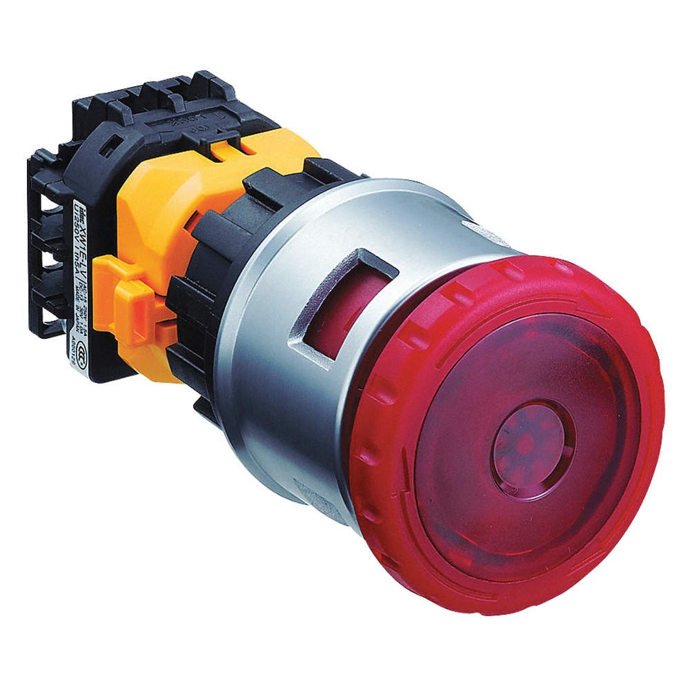 EUCHNER ES-XN4E-LL412Q4MFR EmergncyStpPshButtn,FulVolt,Red,1NO/2NC 45GV05