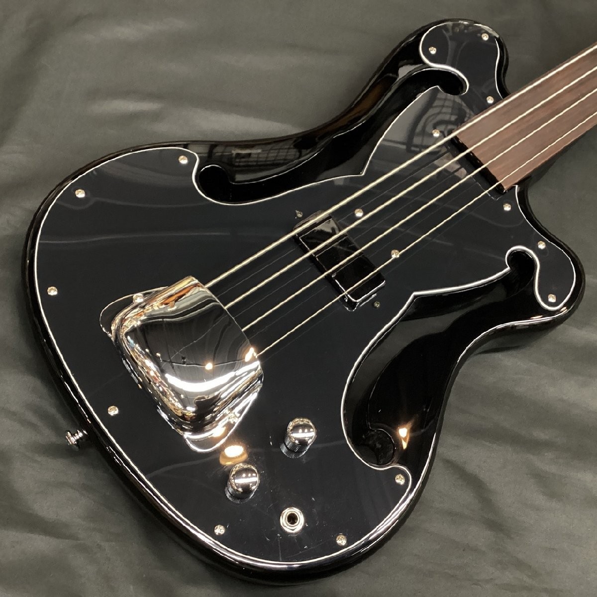 Electric Bass Guitar Eastwood EUB-1 Black Made in Indonesia S/N WI23070499