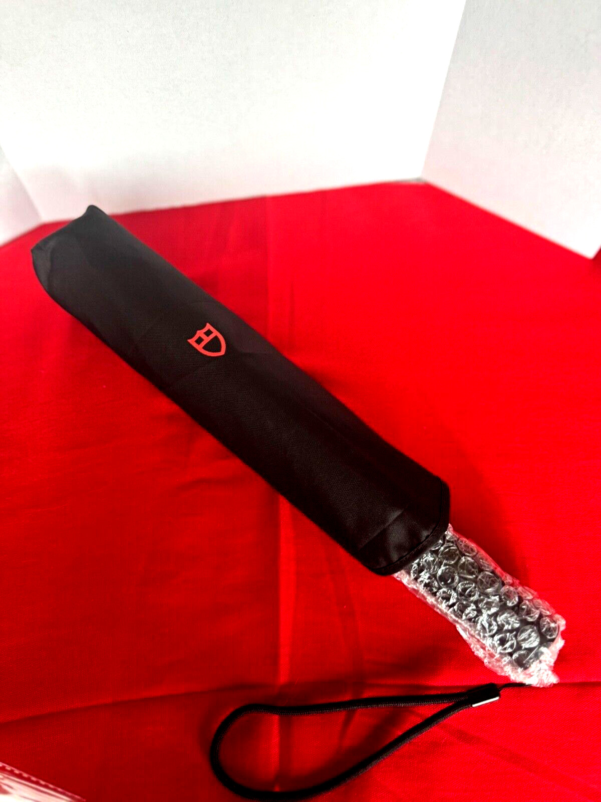 Tudor Umbrella Automatic Folding Red Shield Logo Authentic