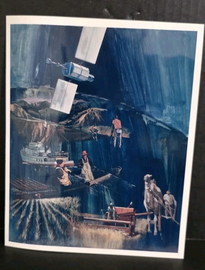 Vintage NASA Artist Concept Photo Kodak Paper