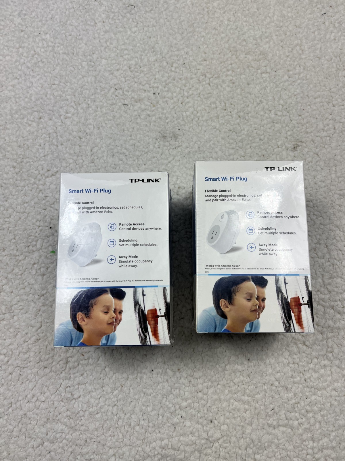 2x TP LINK Smart Wi Fi Plug Works with Amazon Alexa