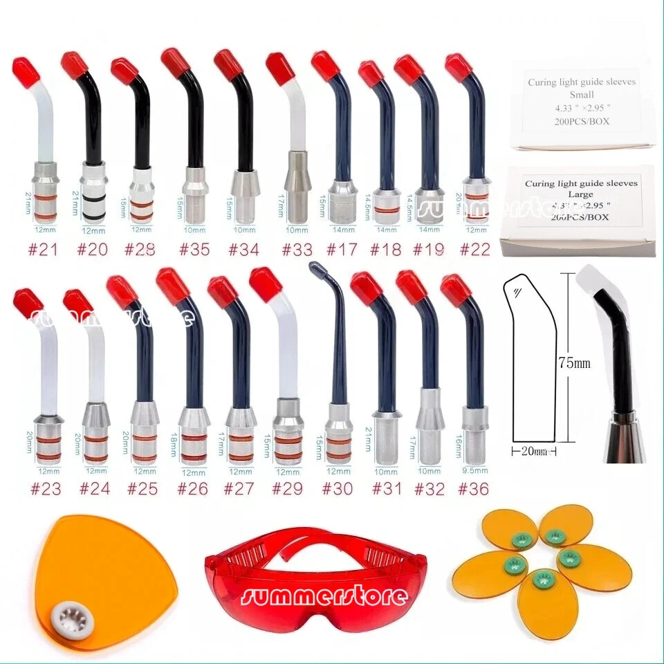 20Models Dental Universal LED Curing Light Optical Fiber Guide Replacement Rod