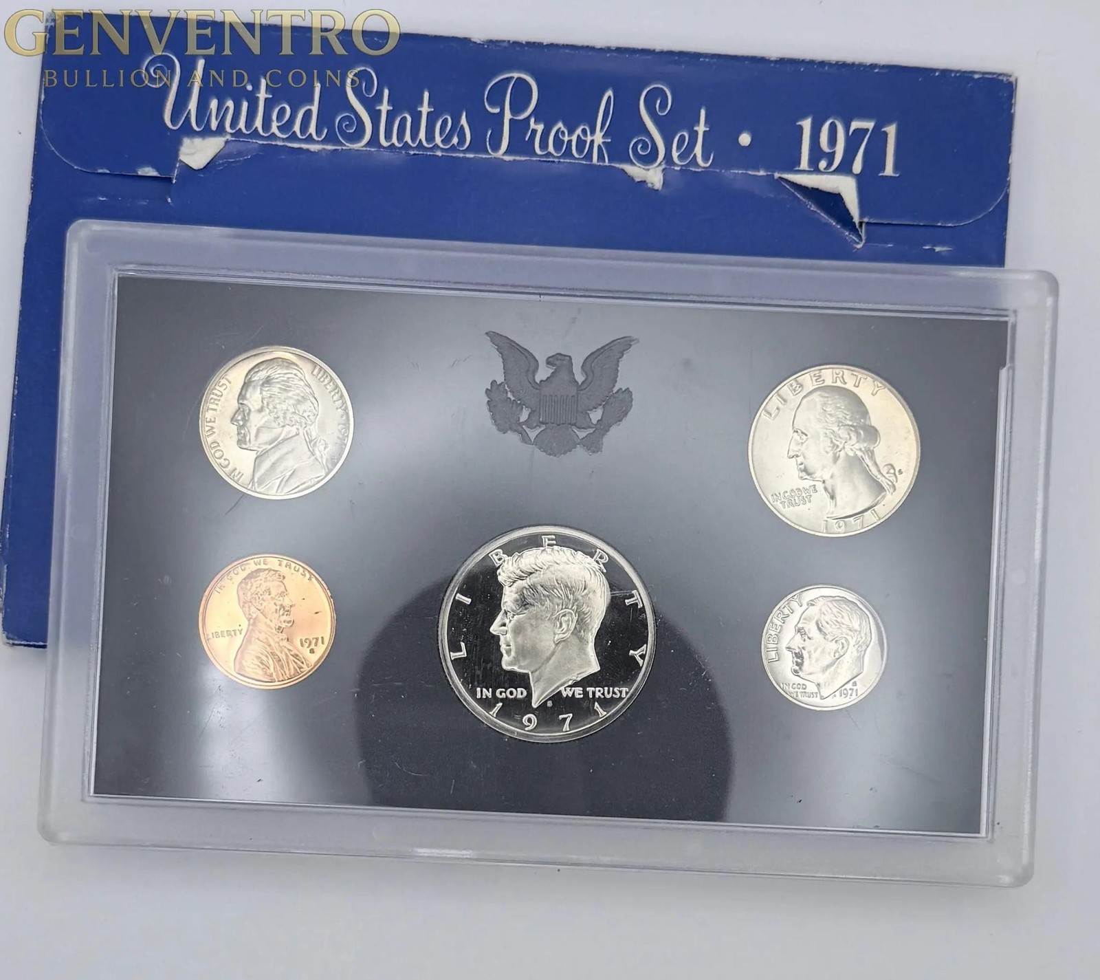 1971 US Mint Proof Set - BU Coins with Original Mint Packaging #164