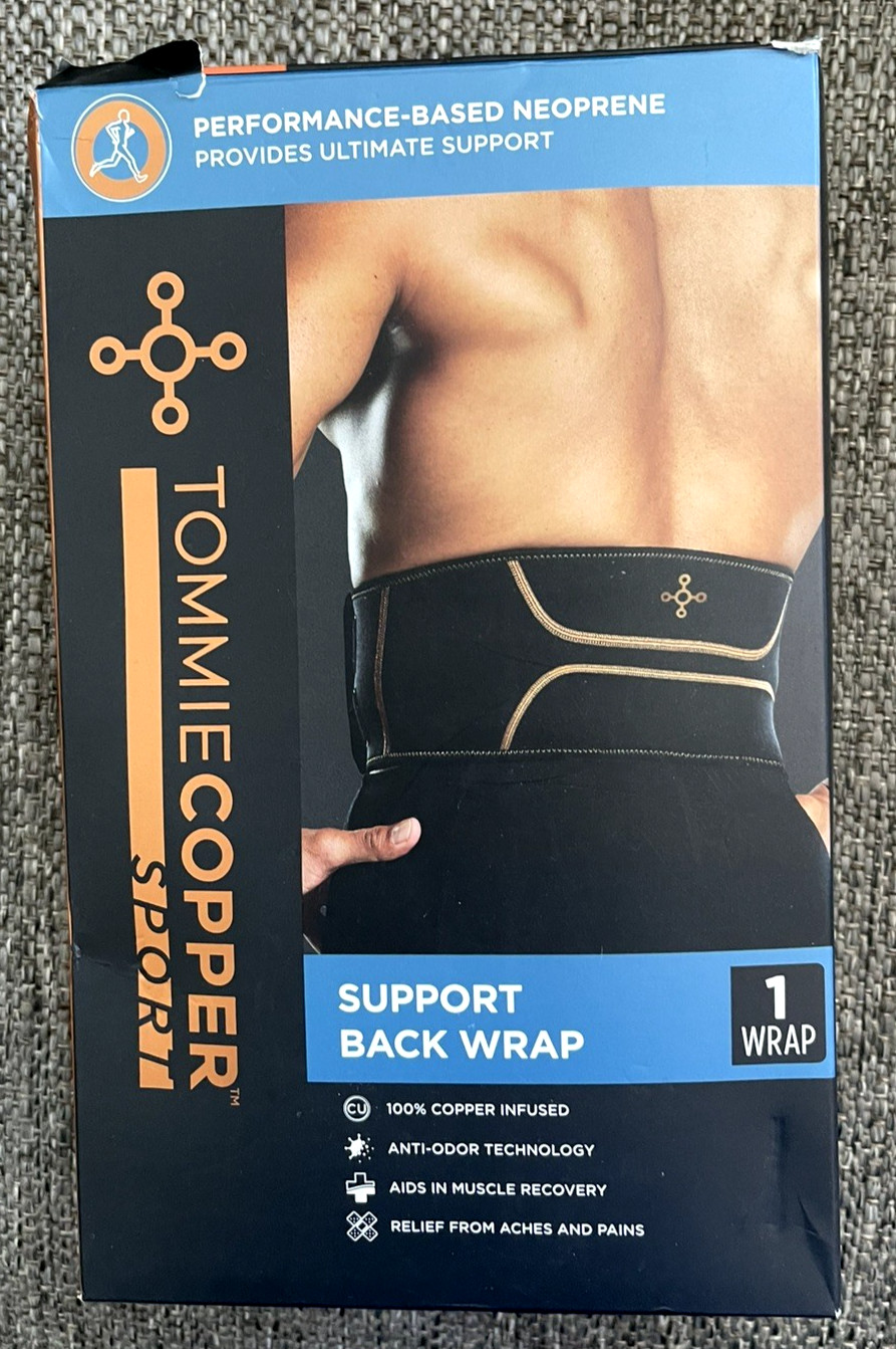 Tommie Copper Sport Comfort Back Wrap  L/XL - Black Copper Infused Fast Ship