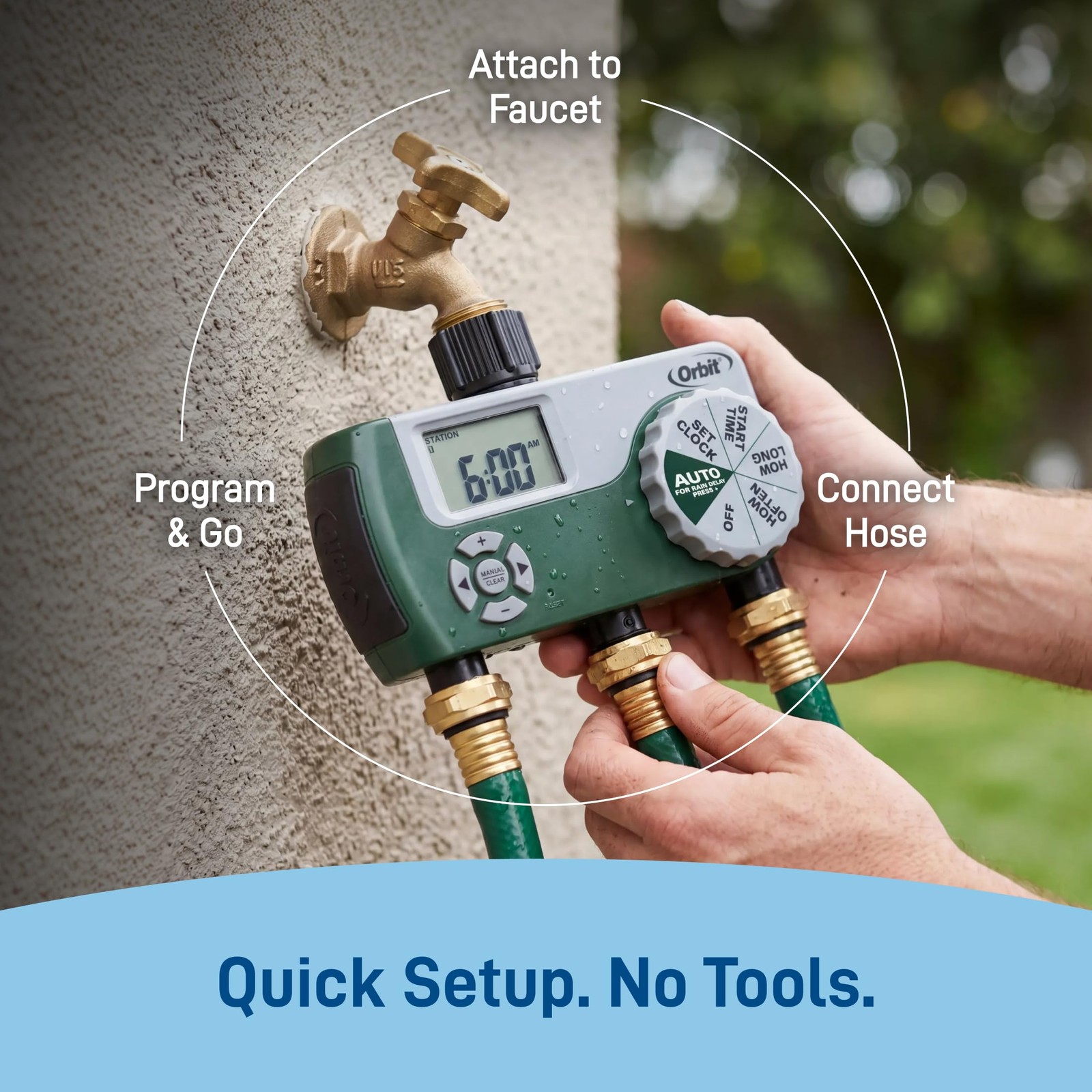Orbit Programmable Digital Hose - 3 - - Lcd - - -