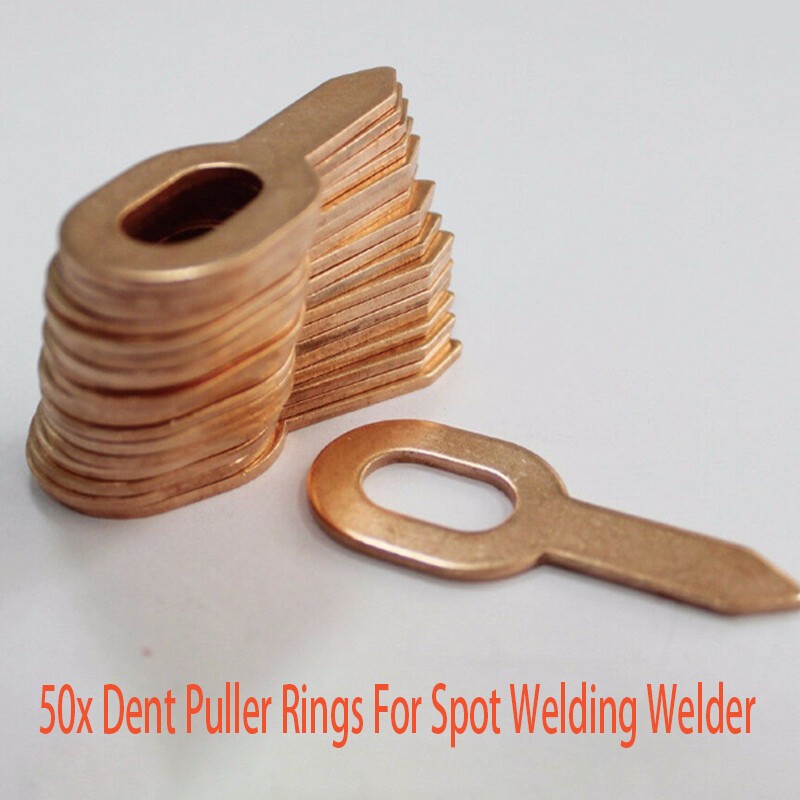 50x Dent Puller Rings Kit For Spot Welding Welder Car Body Panel Pulling Washer.
