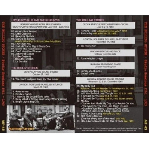 the rolling stones/complete studio sessions 1961-1963 (CD ) w/Obi Japan NEW