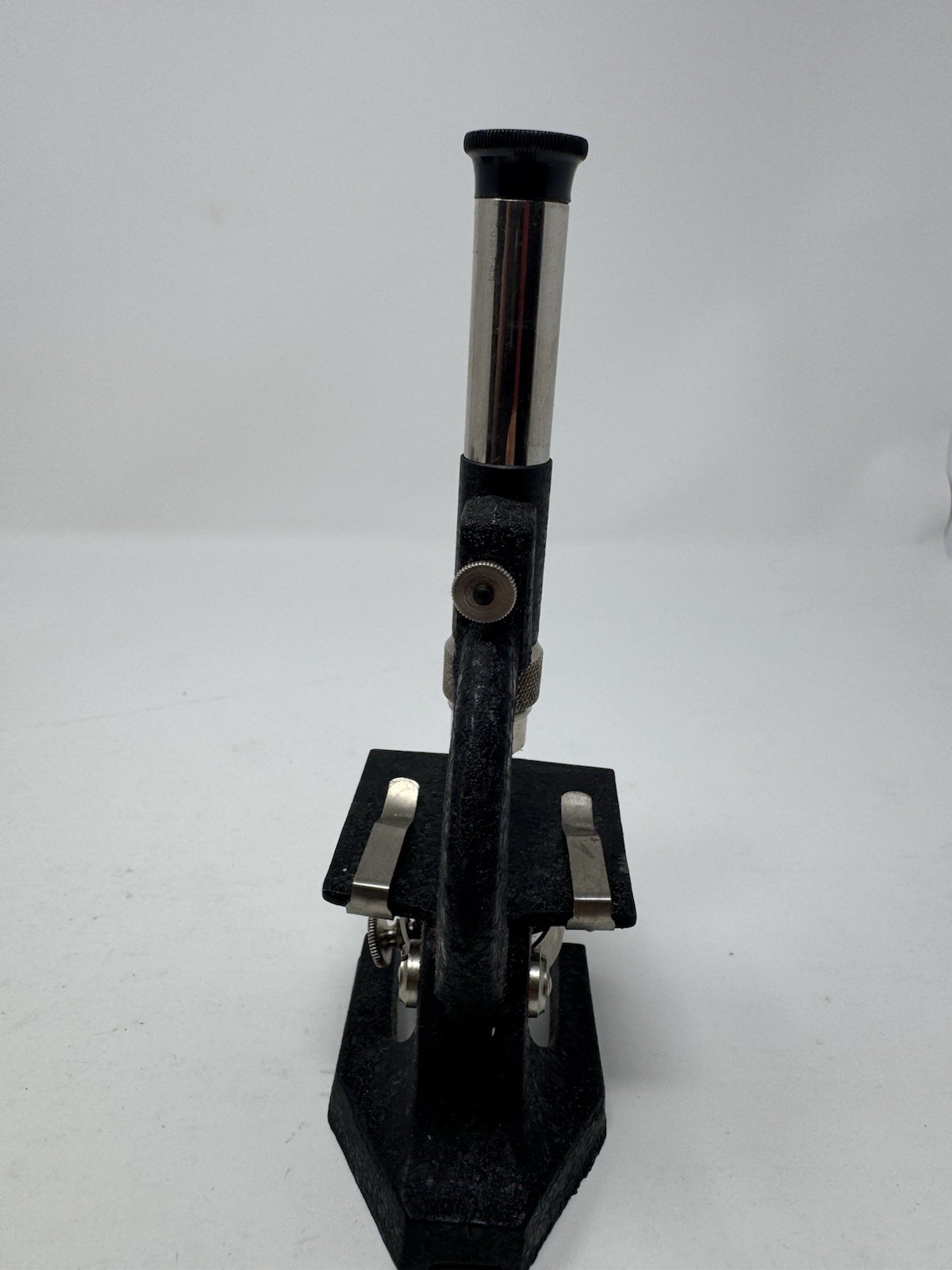 Vintage Student Mini Microscope Reflector W/ Slides And Box