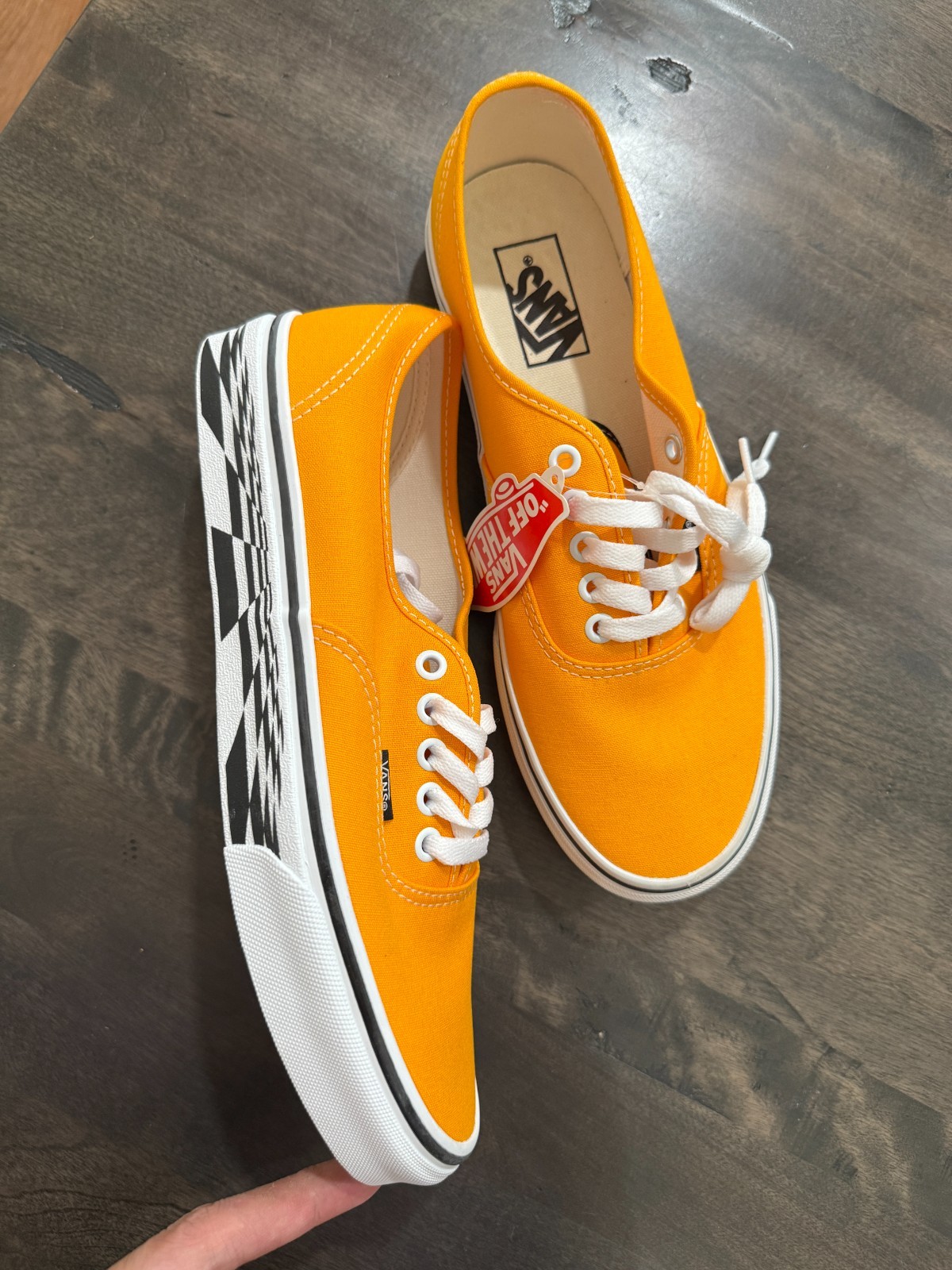 Vans Authentic 'Desert Sun/ true white' (SKU VN0A5kRF8ED) Men size 7.5 - 12