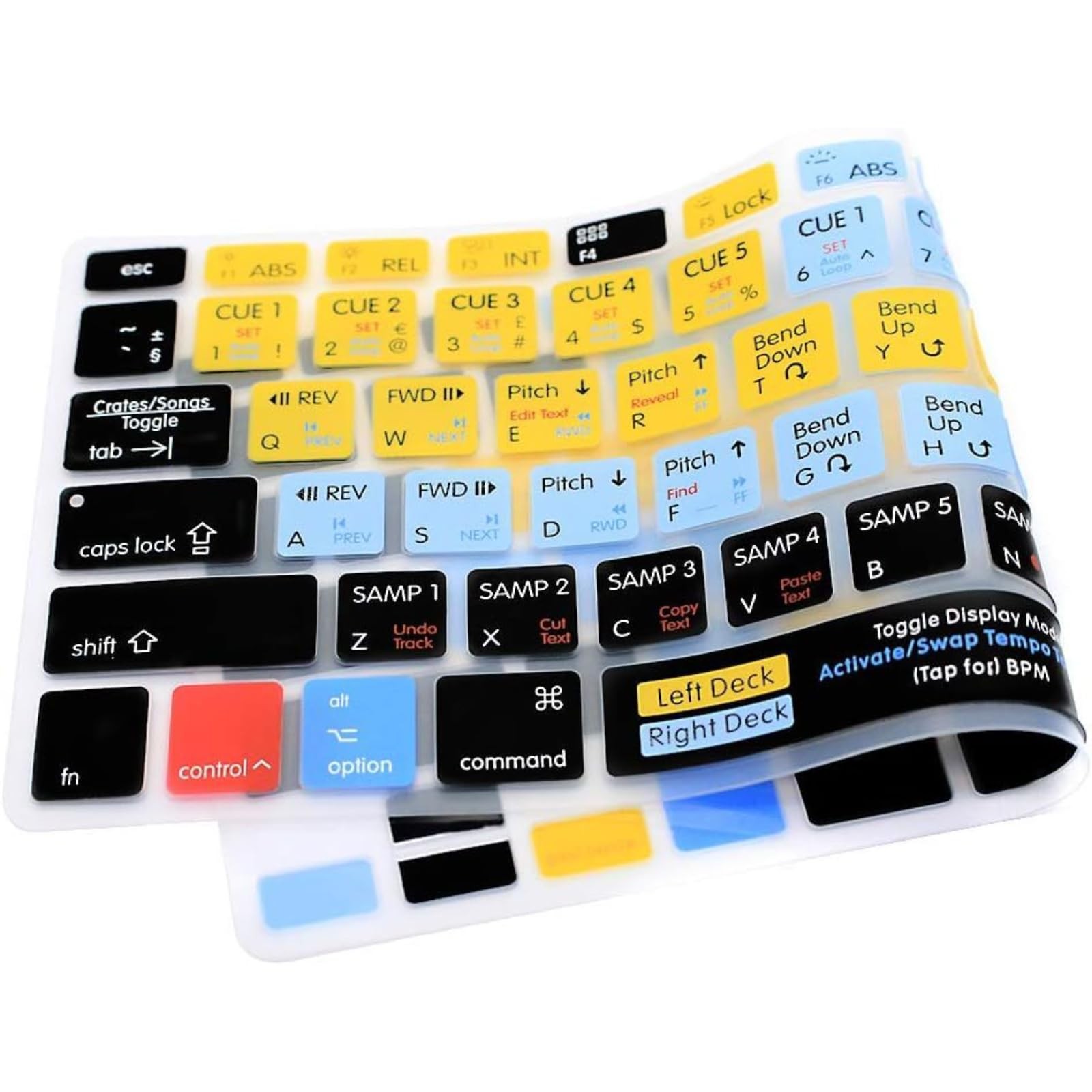 MMDW Serato Scratch Live Silicone Shortcuts Keyboard New