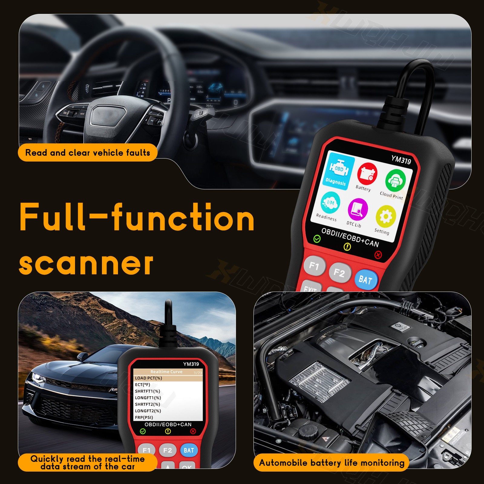 For Chrysler Jeep Dodge Bidirectional OBD2 Scanner Diagnostic Tool E-CU Coding
