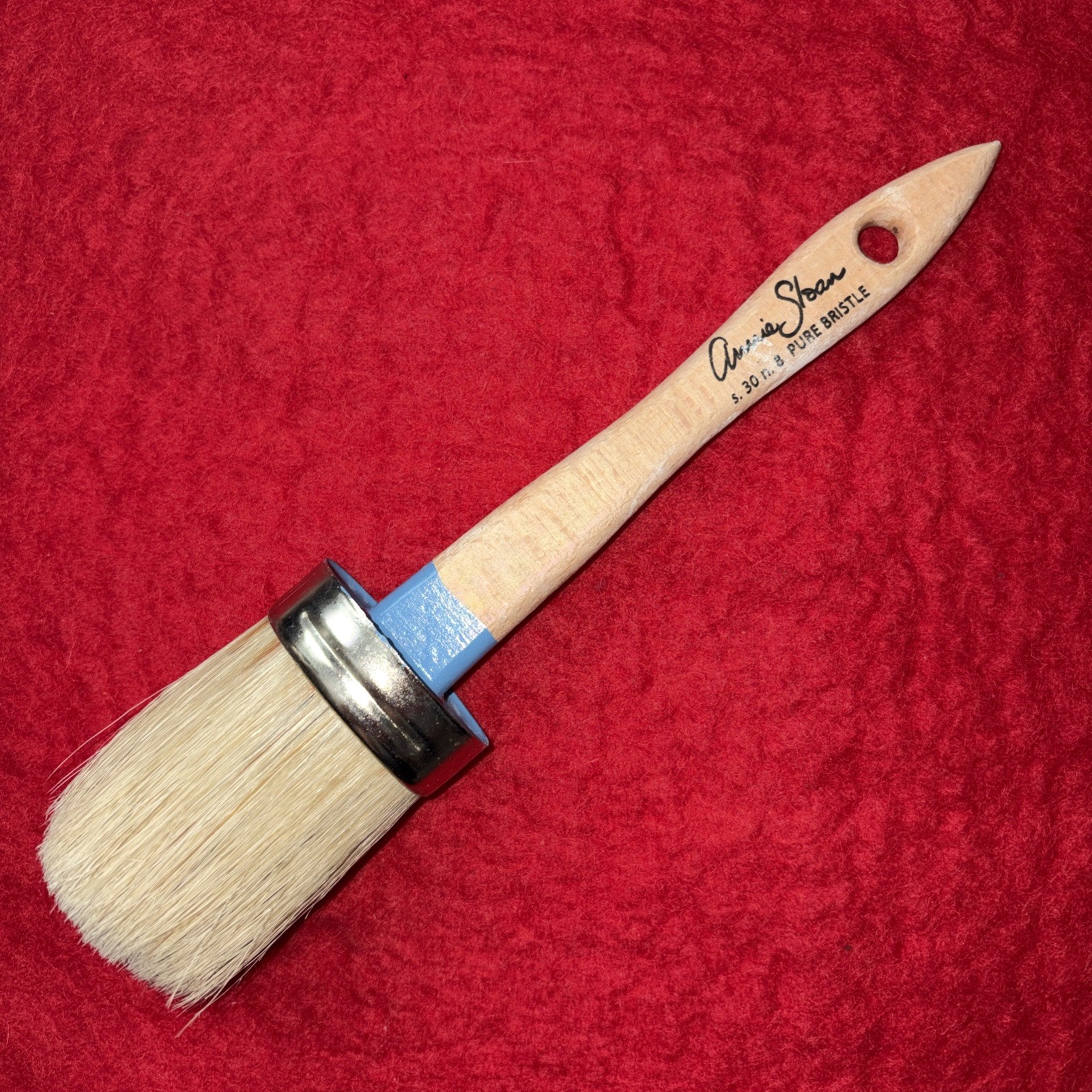 Annie Sloan s. 30 n. 8 Pure Bristle Large Oval Chalk Paint Brush ~ Gently Used