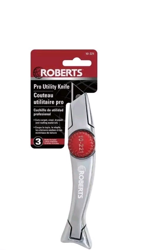 Roberts Pro Utility Knife With Magnetic Blade Holder