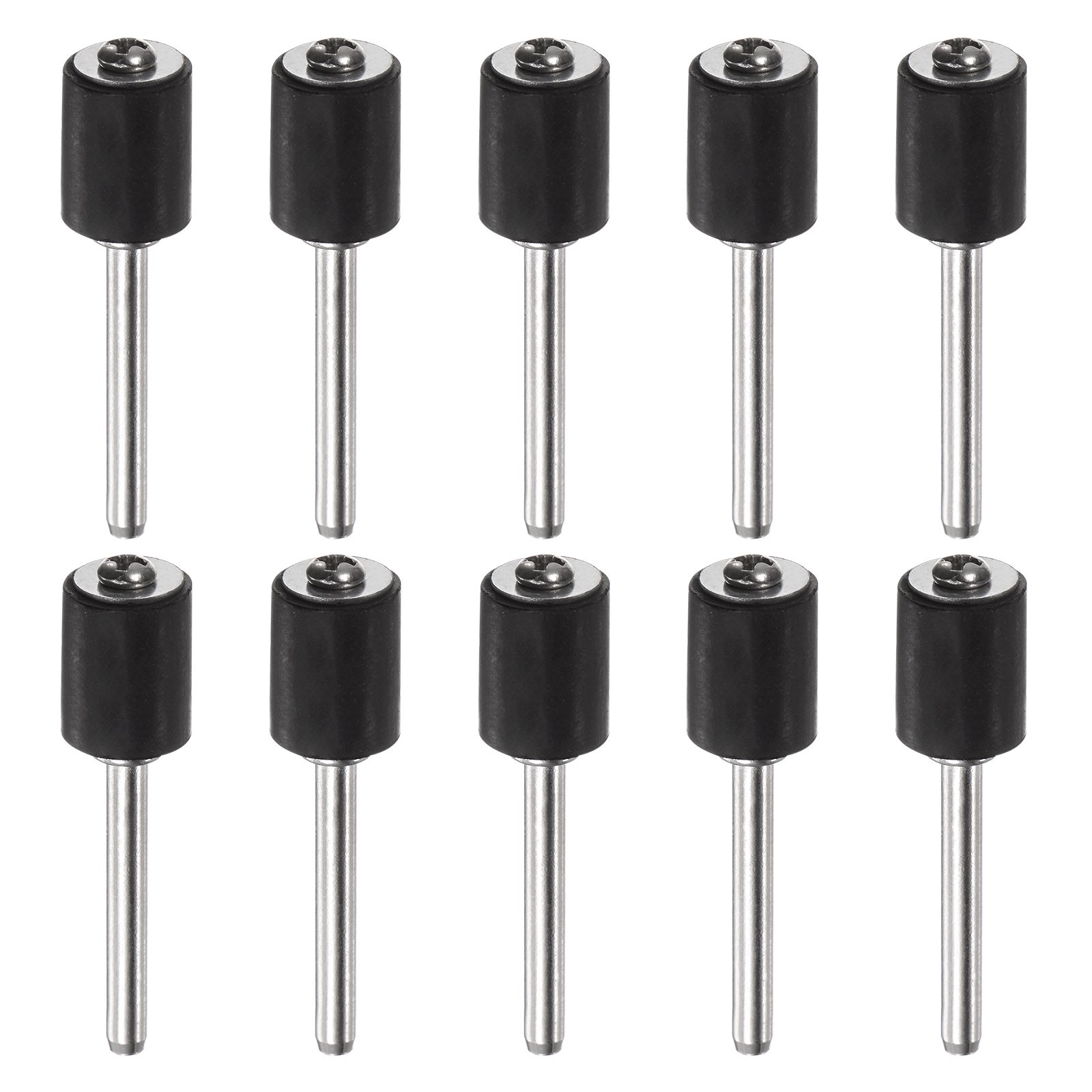 10pcs 3/8 Inch Sanding Drum Rubber Mandrels 1/8 inch Shank Sanding Sleeve Holder