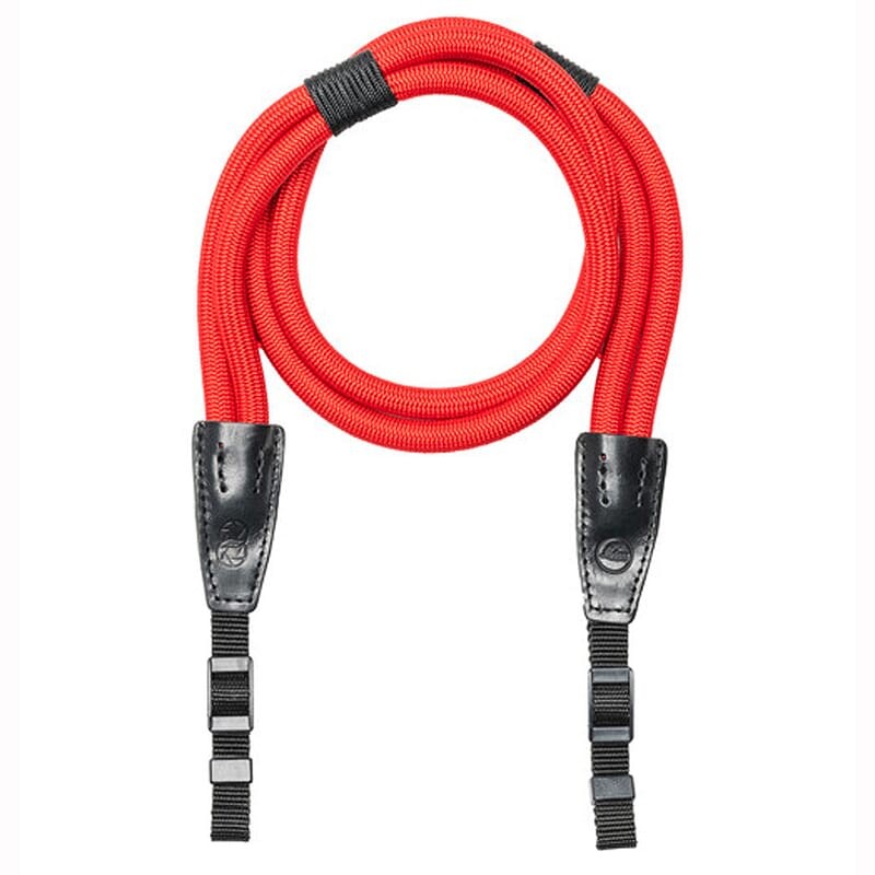 Leica Red 100cm Double Rope Camera Strap with Leather Ends (19881)
