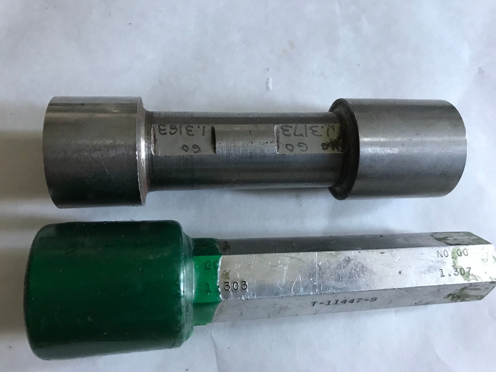 THE PIPE MACHINERY INSPECTION GAGE GO NO GO PLUG GAGE 1.3173 1.3163 1.303,EP