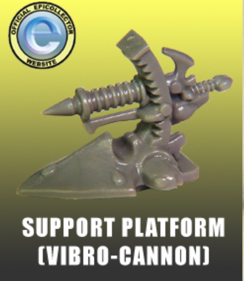 Warhammer EPIC 40K - 25 Plastic Eldar/Aeldari Vibro Cannon Support Platforms