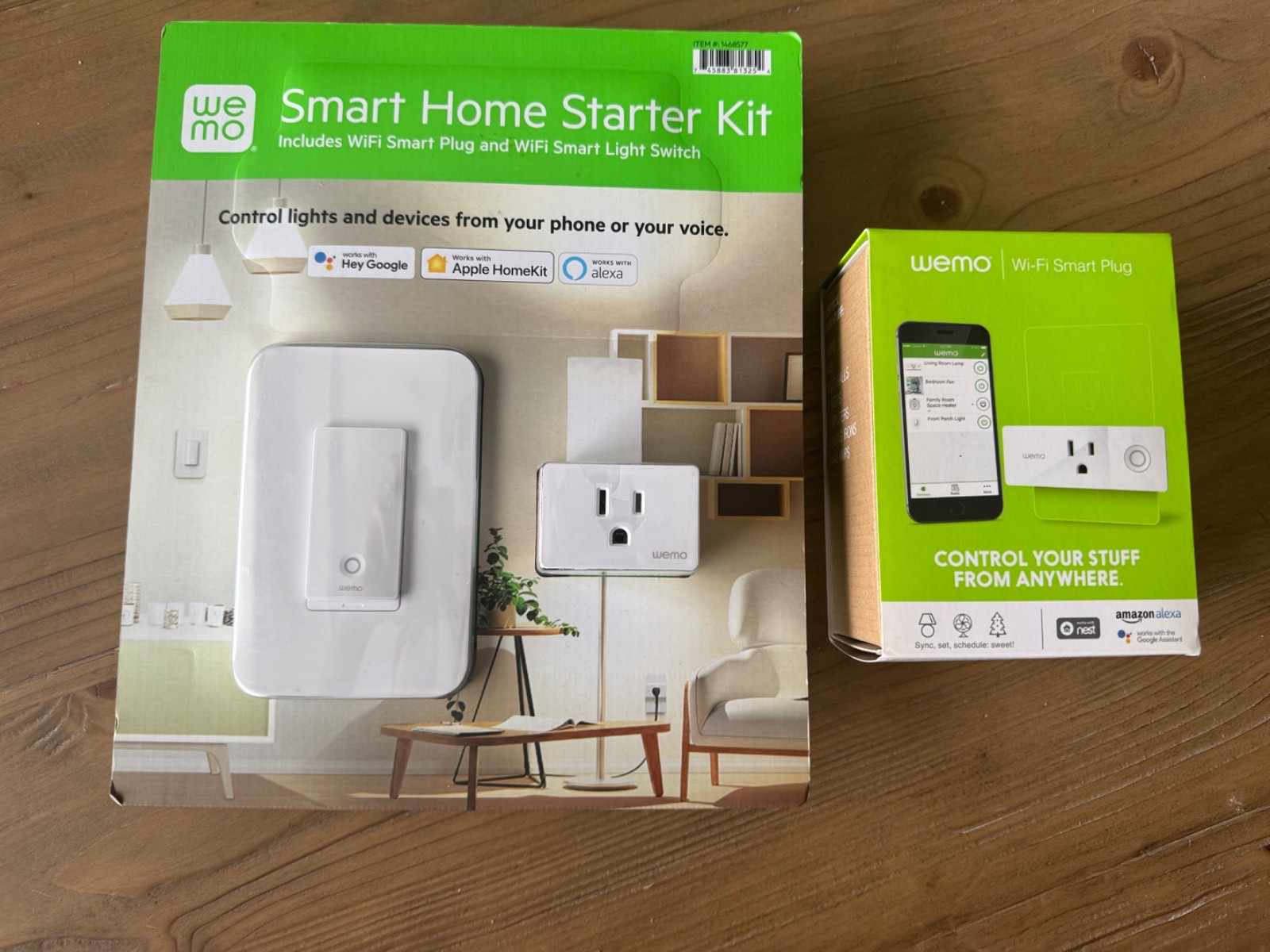 Wemo Smart Home Starter Kit Smart Plug & Switch Controlled Google Apple Alexa