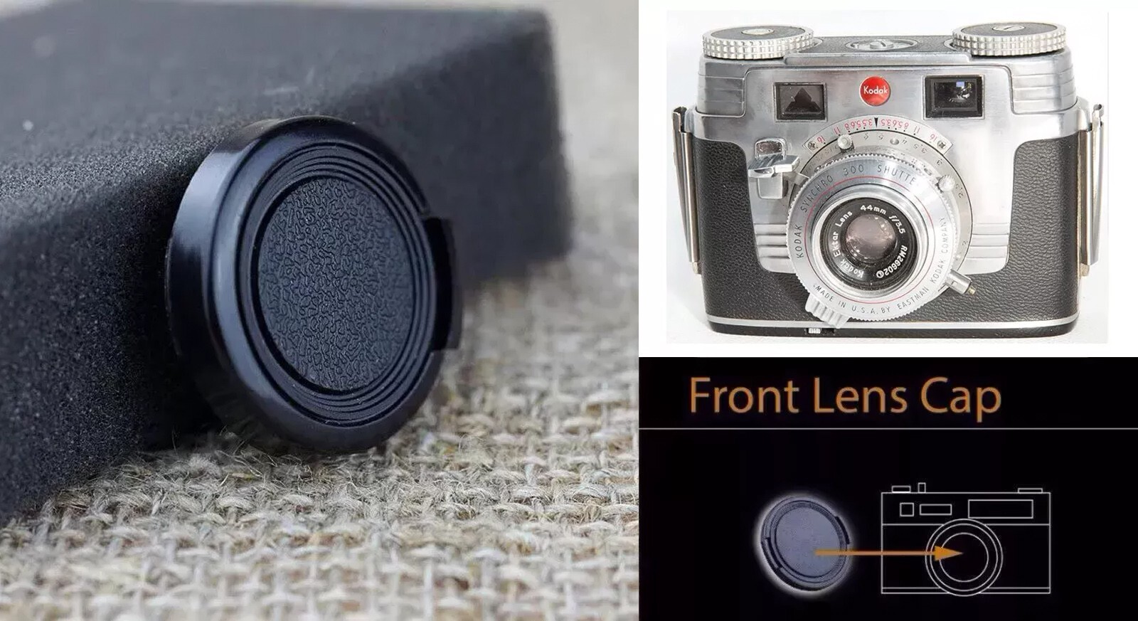 Camera Lens cap cover Protective for Kodak Signet 35