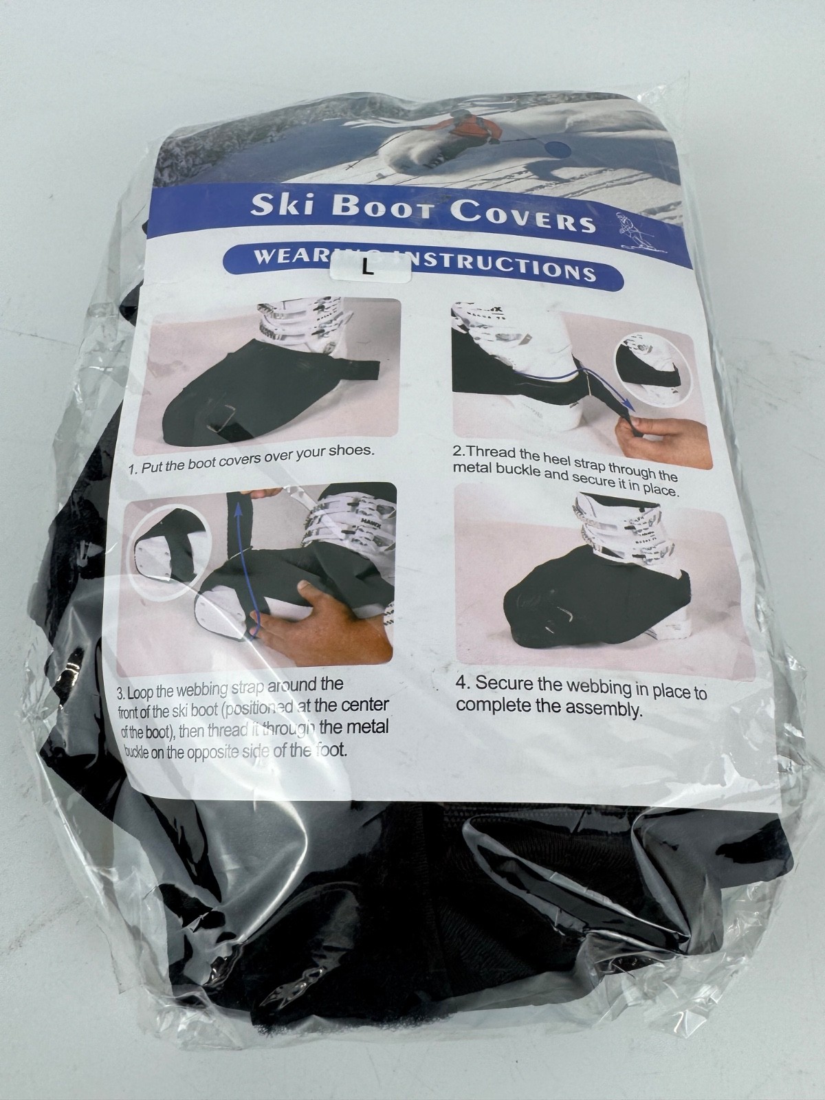 Ski Boot Covers, Ski Boot Covers for Warmth, Ski Boot Warmer 2 Pairs Large