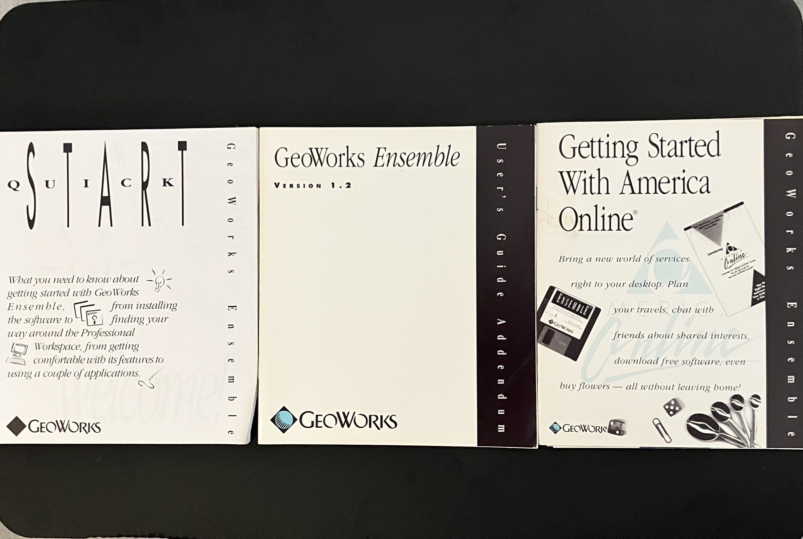 Geoworks Ensemble v1.2 for DOS Software with Original Manuals