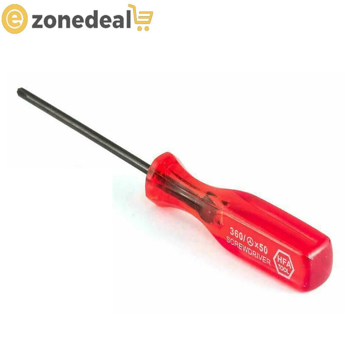 Tri Wing Y Tip Screwdriver, Portable for Home Workshop (Red)